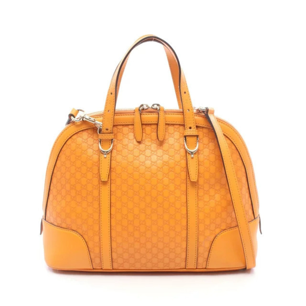 Gucci Nice Microguccissima Handbag Leather Orange